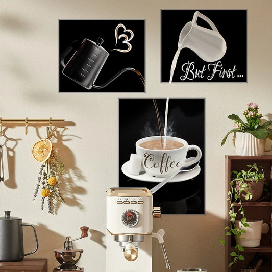 3PCS Coffee Wall Posters